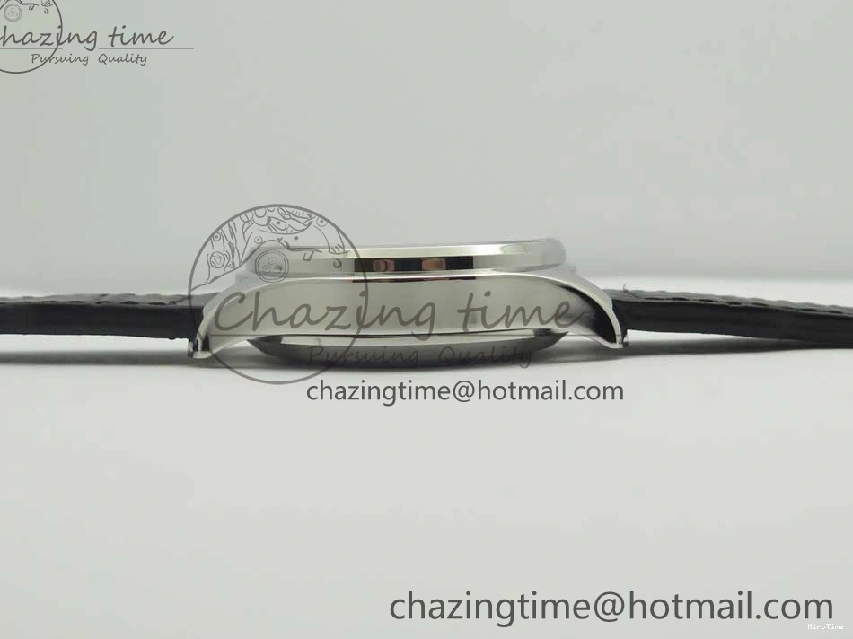MIROTIME 0712 Pilot Chrono 377725 SS ZF 1:1 Best Edition White Dial on Black Leather Strap A Soft 7183